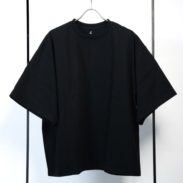 Crew Neck Black half sleeve Tee - 23ss