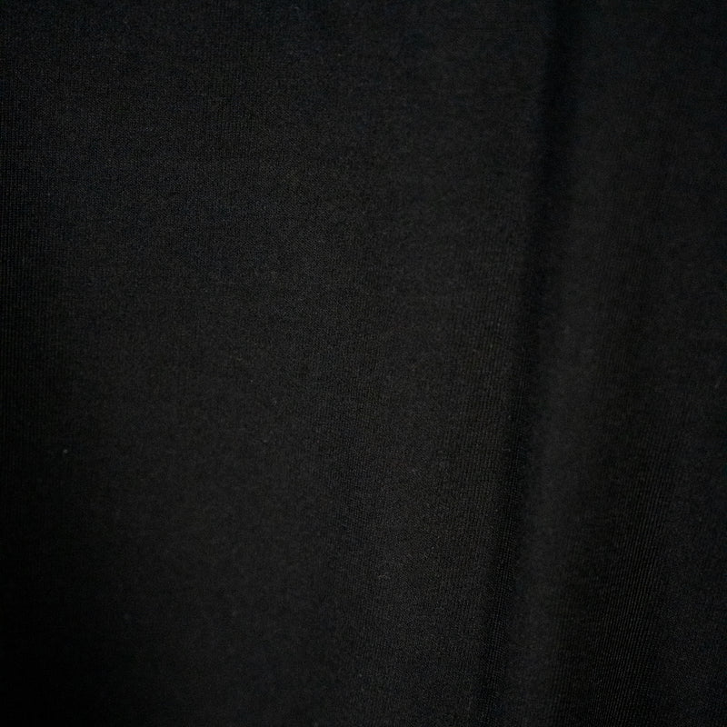 Crew Neck Black Three quarter sleeve Tee