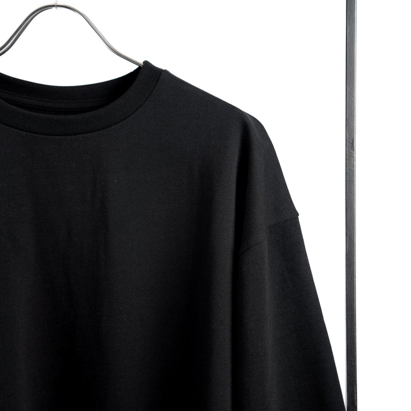 Crew Neck Black Long Tee