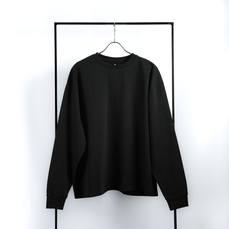 Crew Neck Black Long Tee