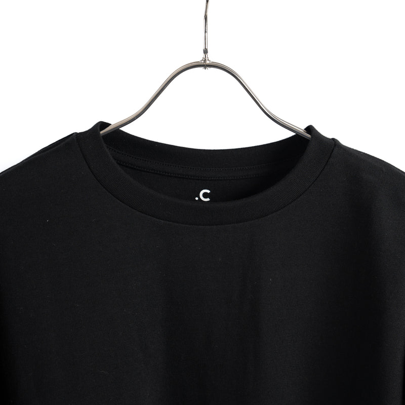Crew Neck Black Long Tee